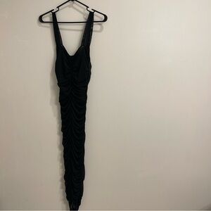 Cotton On Black Ruched Maxi Dress
